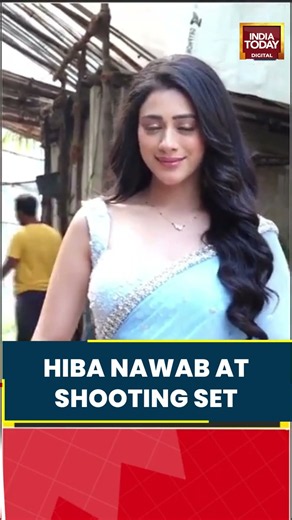 Hiba Nawab Seen on Shooting Set | Latest Celebrity Update #hibanawab #bollywood #entertainment