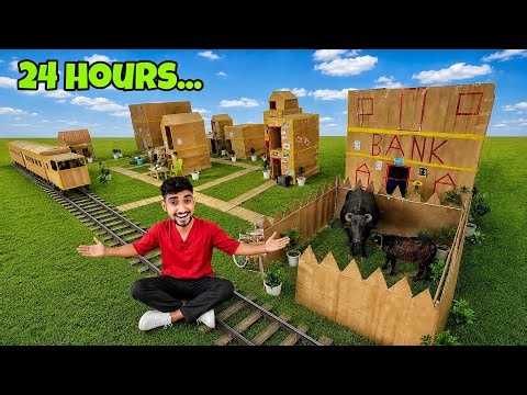 Surviving 24 Hours in a Cardboard City Challenge