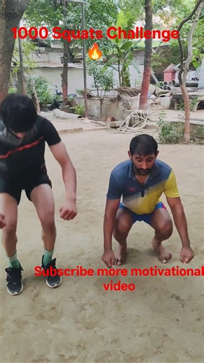 1000 Squats Challenge 🔥 Chhote Pahalwan Ne Bhi Puri Kari 😳💪