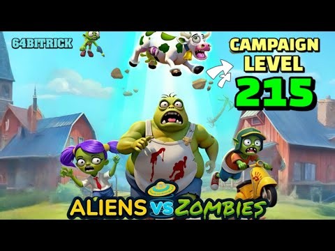💥Gameplay walkthrough for Aliens vs Zombies Invasion Campaign level 215