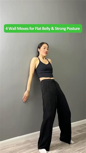 Do These 4 Wall Exercises Daily to Flatten Belly, Lift Glutes & Fix Posture