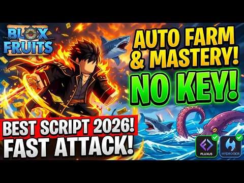 BLOX FRUITS SCRIPT NO KEY 2026! 🍎 Auto Farm, Fast Attack, Mastery & Sea Events [PASTEBIN]