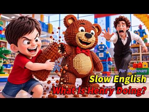 🔴 LIVE 24/7 | Henry Destroyed the Giant LEGO Model... Then Everyone Panicked! 😱🧱| Slow English (A2)