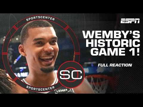 HANG IT IN THE LOUVRE 🎨 Spurs vs. Thunder Game 1 FULL REACTION 🔥 | SportsCenter