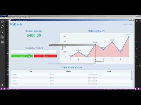 Python Bank Project Using Tkinter And Matplotlib With Source Code