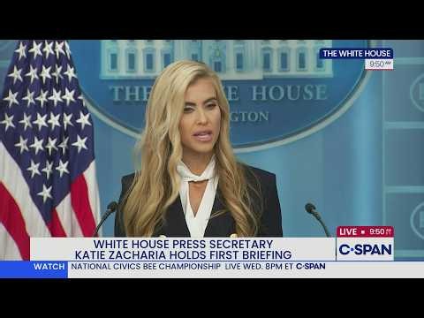 White House Press Secretary Katie Zacharia Holds First Briefing