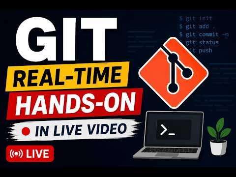git commands Hands-on in live Video explanation #devops #git #interview