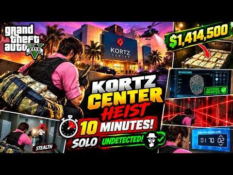 GTA 5 Online: Kortz Center Heist SOLO in 10 Minutes! 🤫 $1,414,500 Loot (Undetected)