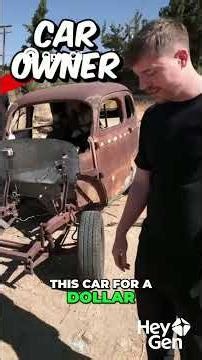 Exploding $250 MILLION Cars From $1 Rust Bucket to $100M Beast! #mrbeast #ExplodingCars