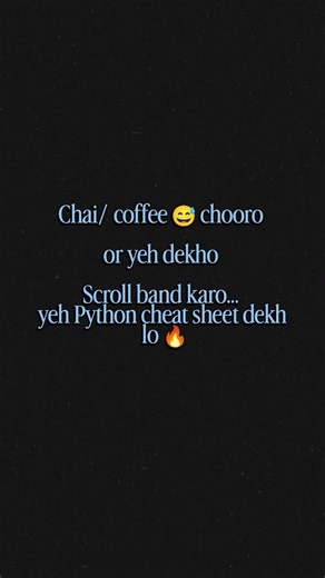 Python Cheat Sheet for Beginners 🚀 | Functions & Tricks Explained#coding #shorts