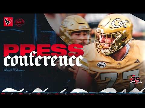 Keylan Rutledge Texans Intro Press Conference | Full Draft Pick Q&A