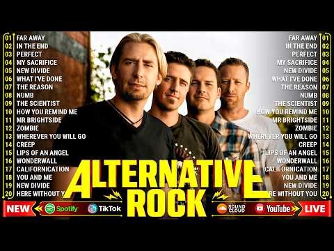 The Best Of 2000's Alternative Rock🎶Creed, Linkin Park, Nickelback, Coldplay, Green Day, Lifehouse