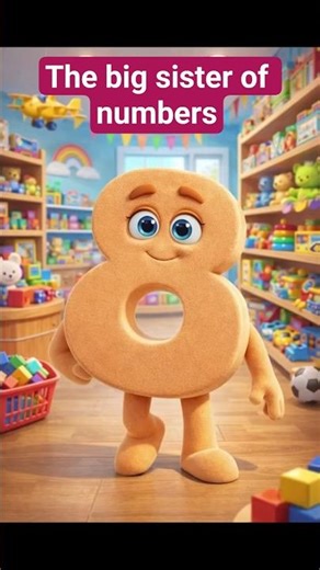Meet Number 8! 💛 The Strong & Caring Big Sister of Numbers#shorts