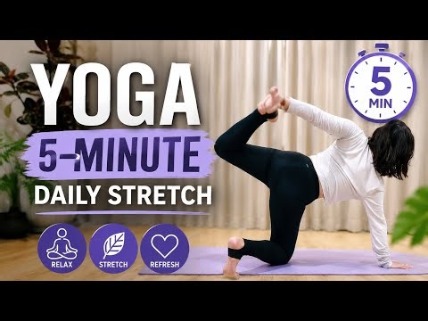 5 Minute Yoga for Full Body Relaxation Beginner Friendly