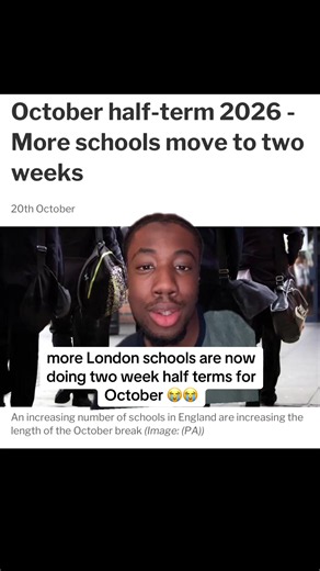 London Schools: Two-Week October Half Terms Are Here 😭
