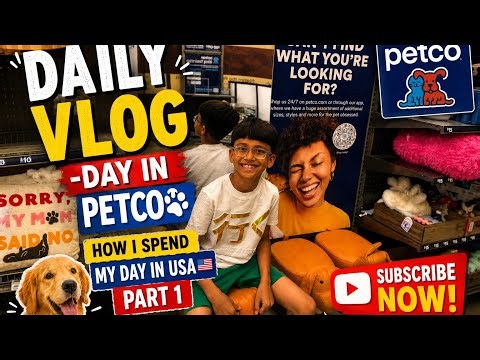 What's Inside an American Pet Store? 🐾🇺🇸 Day in USA Part 1! @petco 