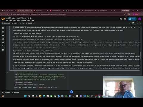 An Example of Using the OpenAI API, including experimentation with parameters.