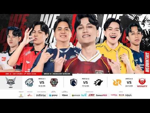 🔴 LIVE | MPL ID S17 | Regular Season Day 2 Week 6 | English