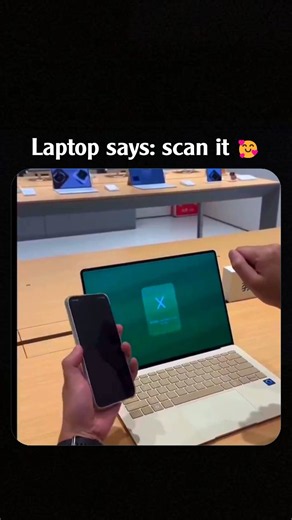 Laptop says scan it 🥰