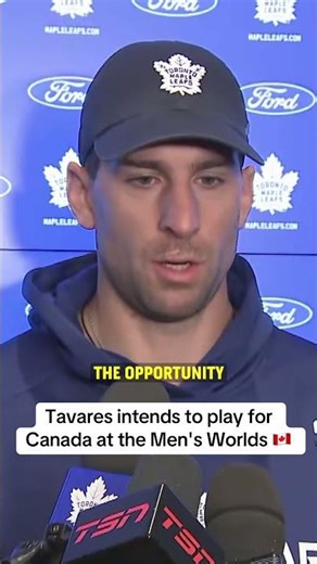 Tavares talks about his intentions to play for Team Canada at the IIHF Men’s Worlds in Switzerland!