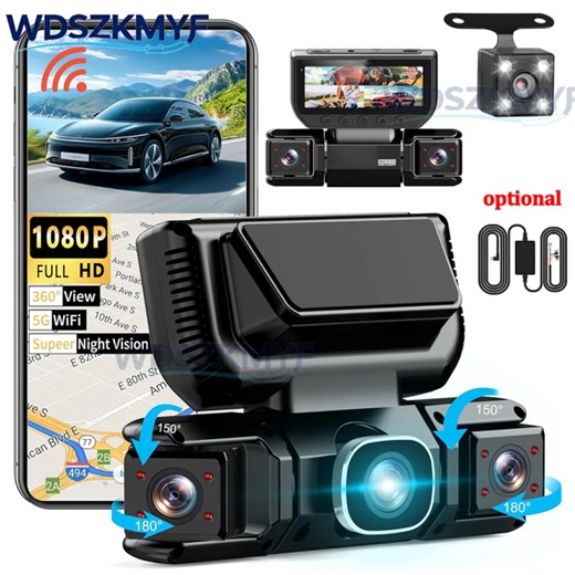 New 360 Degree 4CH Car Dvr HD 1080P Video Recorder WiFi Dashcam 24h Parking Monitor Front and Rear View Camera Car Recorder | Lazada Philippines