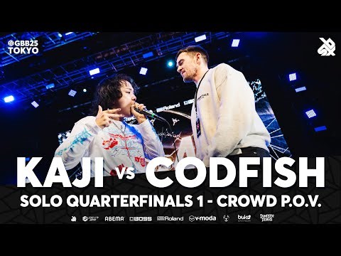 Codfish 🇦🇺 vs KAJI 🇯🇵 | (Crowd POV) GBB25 | Solo Quarter Final