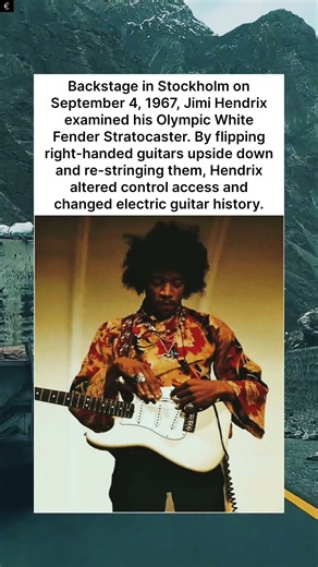 Jimi Hendrix With His Upside-Down Stratocaster in 1967 🎸 The Guitar Trick That Changed Rock!