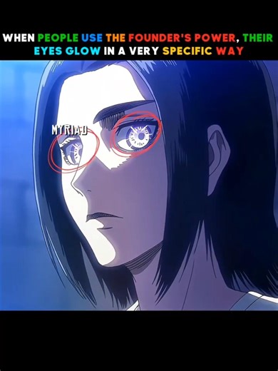 Eren's founder eyes are different 👁️☠️ #aot #fyp #attackontitan #anime #foryou