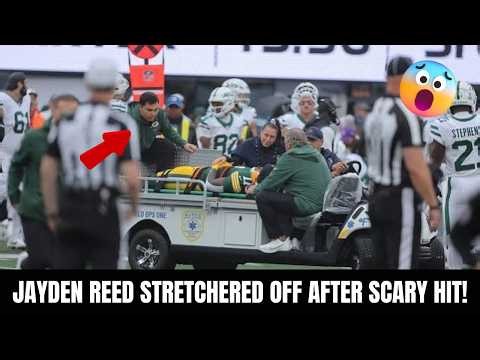 Jayden Reed Injury Update | Stretchered Off After Scary Hit vs Jets