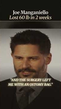 "I lost 60 lb in two weeks": Joe Manganiello hid his failing gut for seven years