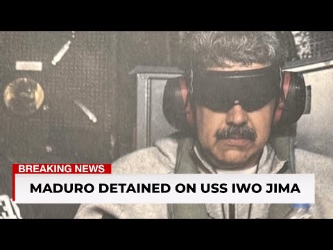 Nicolas Maduro on the USS Iwo Jima