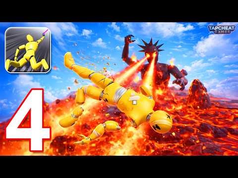 Grapple Hook Hero : Zip Action - Gameplay Walkthrough Part 4 - Ragdoll Grapple Hook (Android, iOS)