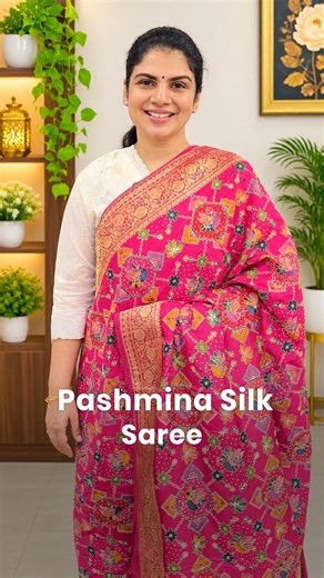 Pashmina Silk Saree | templedesigner.com
