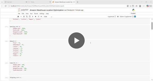 #python #optimization #linearprogramming #supplychain #datascience #internship #codtechitsolutions | Pranjal Gade