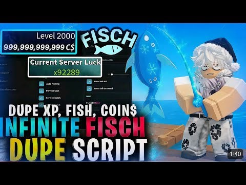 🎣[UPD] FISCH SCRIPT NO KEY: DUPE C$, INFINITE FISH, INSTANT XP, ANTIBAN e AUTO CATCH (CELULAR E PC)