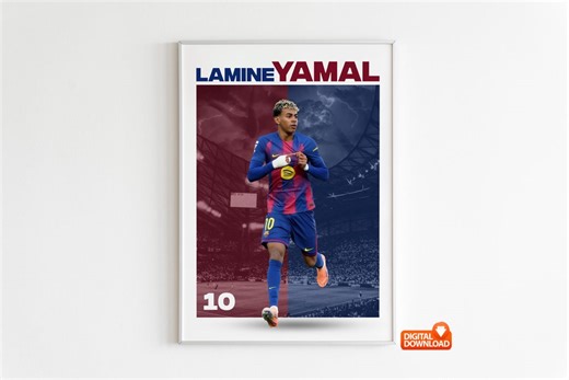 Lamine Yamal Poster ( Size : A3 -300 DPİ, Digital Download) - Etsy UK