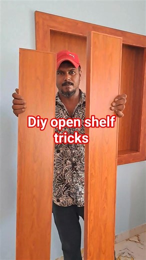 diy aluminium open shelf tricks #youtubeshorts #woodworking #diy #interiordesign #diytools