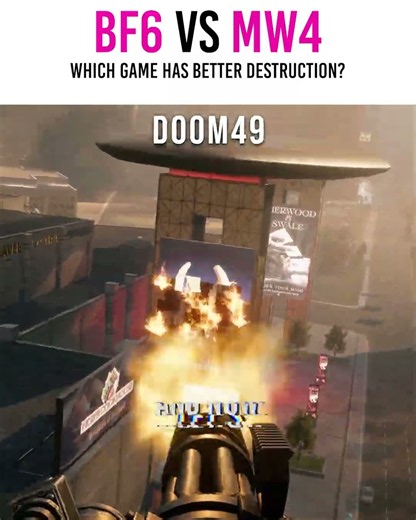 🧐BF6 vs MW4 Which Game Has BETTER Destruction 1