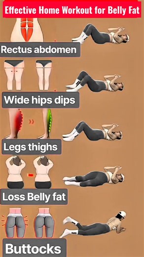 🔥 Effective Home Workout for Belly Fat & Full Body Fitness | No Equipment #Shorts #homeworkout