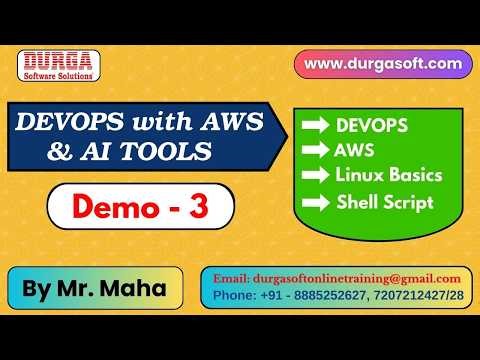 DEVOPS with AWS & AI TOOLS tutorials || Demo - 3 || by Mr. Maha On 01-04-2026 @7AM (IST)