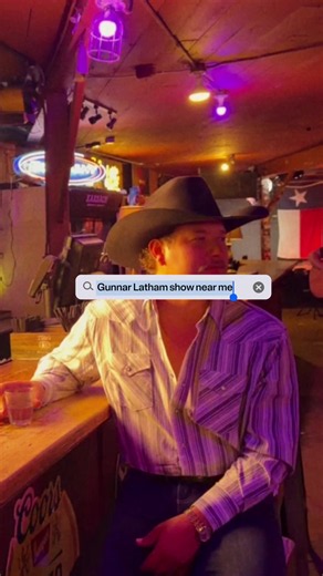 Did some research. Turns out the nearest Gunnar Latham show might be closer than you think. upcoming shows: 10/22 Midland, 11/12 San Marcos, 11/19 Fort Worth, link in bio #GunnarLatham #TexasCountry #LiveMusic