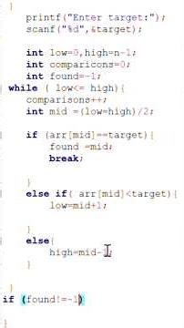 Learn Binary Search in C with a simple example.Binary Search works🔥🔥.