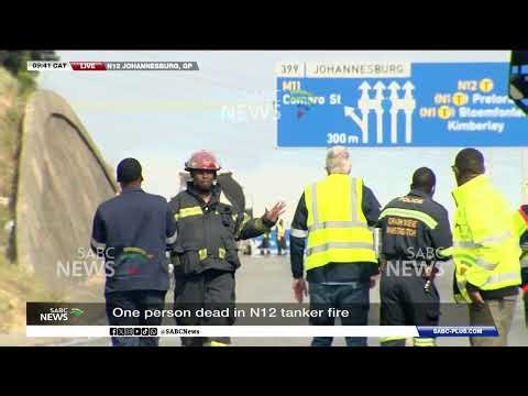 Gas tanker on fire on the N12 near Comaro Road, motorists urged to avoid