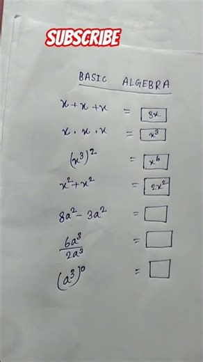 #algebra #experiements