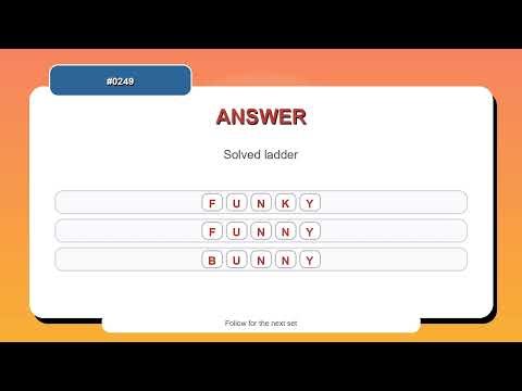 Word Ladder Challenge #0249 | 10 Word Ladder Practice Puzzles
