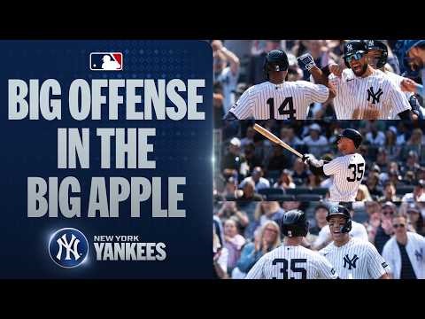 BIG day for the bats in the Bronx as the Yankees score 13 runs! 🔥 (4 home runs, 11 hits! 💪)