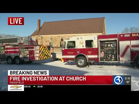 Firefighters battle second-alarm fire at former Mansfield church