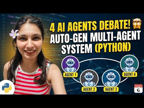 4 AI Agents Debate a Topic 🤯 | AutoGen Round Robin Multi-Agent System (Python)