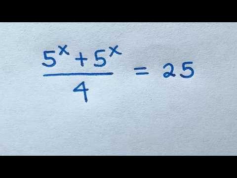 Solve for x in this nice exponential equation | Math Olympiad Mathematics