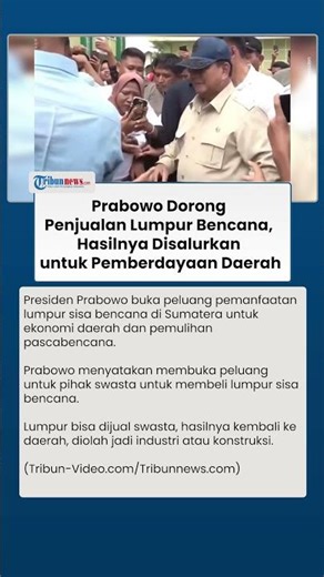 R1 Buka Peluang Komersialisasi Lumpur Bencana, Hasilnya Digunakan untuk Pembangunan Daerah